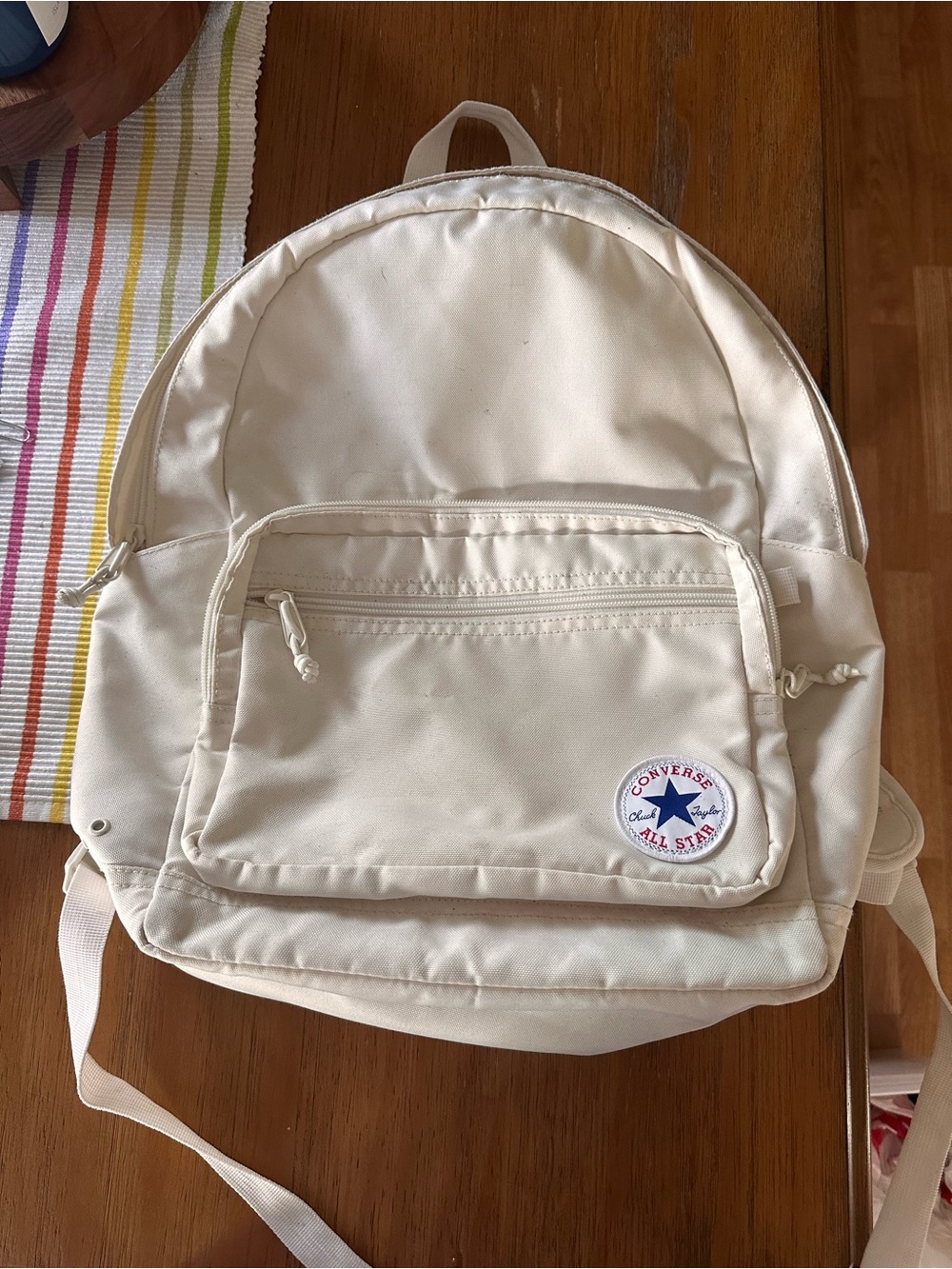 Converse Cream Canvas Backpack